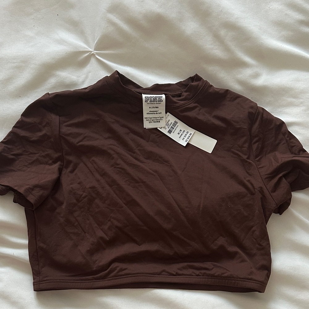 PINK Victoria's Secret Chocolate Crop Top